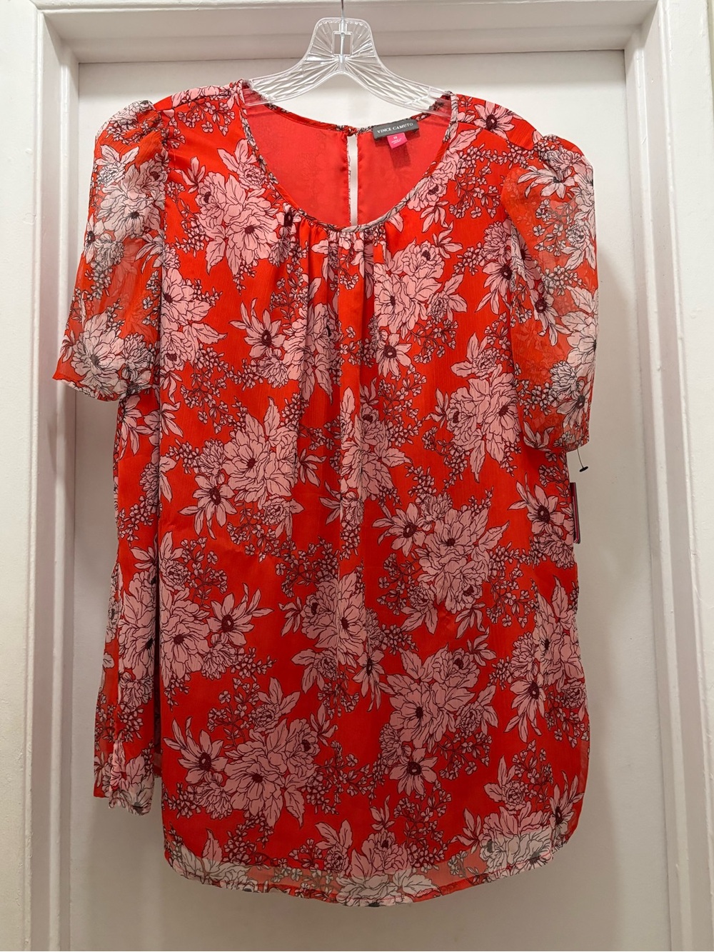 Vince Camuto Women’s Wildflower Blouse Boho Top Size 1X Festival Hippie Vacation